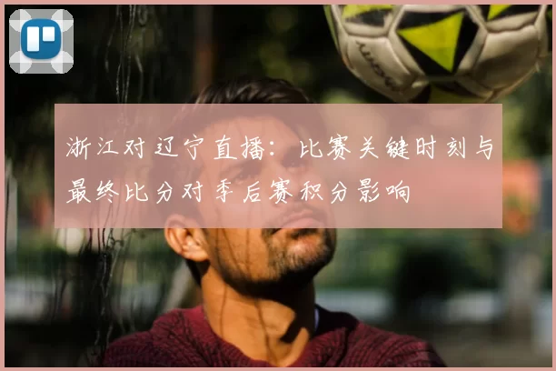 浙江对辽宁直播：比赛关键时刻与最终比分对季后赛积分影响
