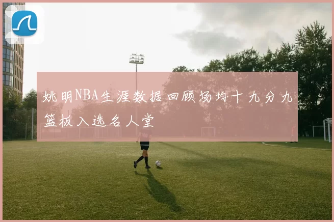 姚明NBA生涯数据回顾场均十九分九篮板入选名人堂